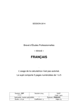 FRANÇAIS - Lettres, Histoire et Géographie au lycée professionnel