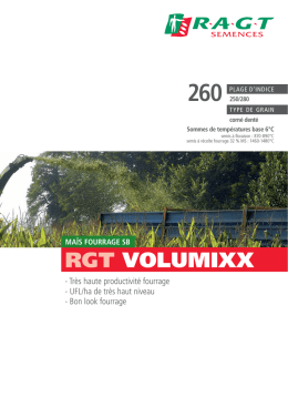 RGT VOLUMIXX - RAGT Semences