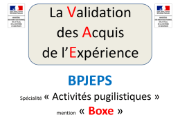 Diplôme BP JEPS - Info VAE decembre 2014 présentation PDF2