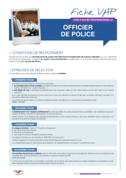 Fiche officier VAP - La Police Nationale recrute
