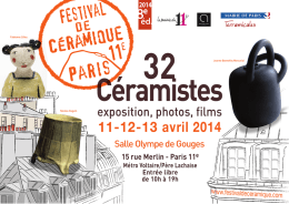 11-12-13 avril 2014 8e - Festival de ceramique de Paris 11e