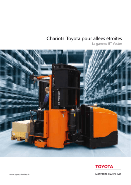 Brochure gamme BT Vector - Toyota Material Handling France