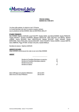 procès verbal du 21 mai 2014 - ville de Montreuil