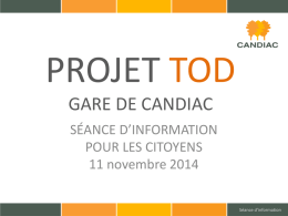 Projet tod - Ville de Candiac