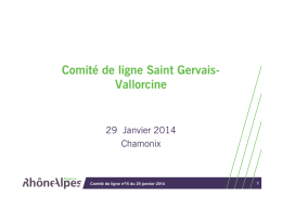 Comité de ligne Saint Gervais- Vallorcine - Région Rhône