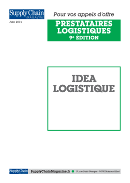 IDEA LOGISTIQUE - Supply Chain Magazine