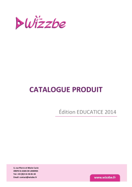 Catalogue WIZZBE nov 2014