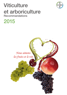 Viticulture et arboriculture 2015 - Bayer CropScience