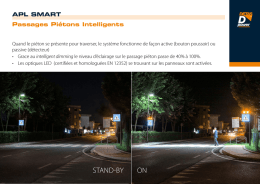 STAND-BY ON - Systèmes lumineux à LED pour passages piétons