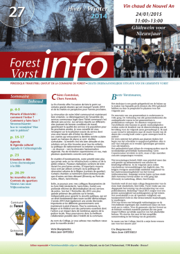 Forest Info Vorst - 27 - Région de Bruxelles