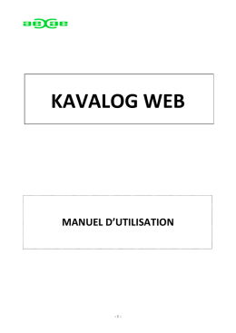 KAVALOG WEB