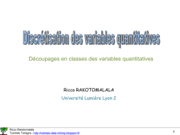Discrétisation - Université Lumière Lyon 2