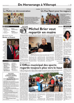 Michel Brier veut repartir en maire