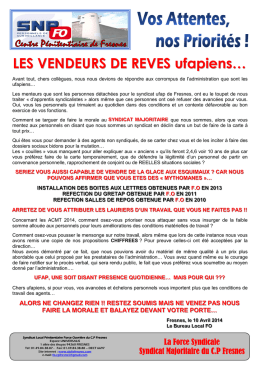 reponse ufap act 2014 - Bienvenue sur le site du SLP FO Fresnes
