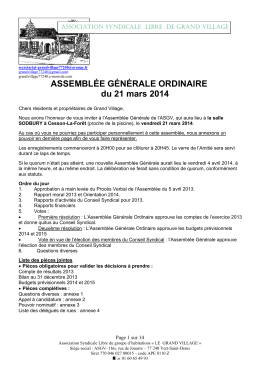 Convocation AG du 21 mars 2014 copy - grand village - E