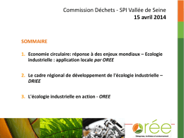 Ecologie industrielle - SPI Vallée de Seine