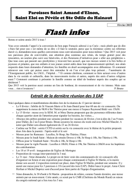 Flash infos - Diocèse de Cambrai