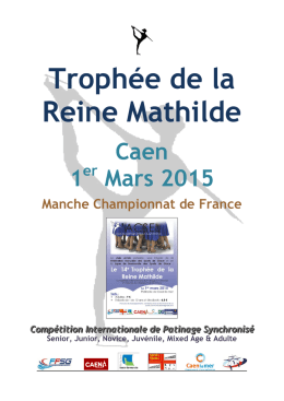 Trophée de la Reine Mathilde - Commission Sportive Nationale
