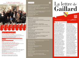 Lettre n°3 - Ville de Gaillard