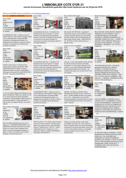 Journal immobilier 21