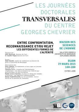 transversales - Centre Georges Chevrier