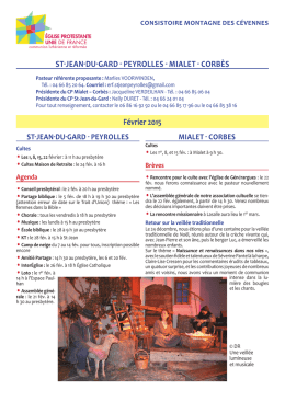 Février 2015 ST-JEAN-DU-GARD - PEYROLLES - MIALET