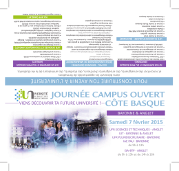 Programme des portes ouvertes Côte basque (pdf