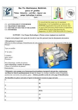 TP Pompe à pistons Hydro Gear - Académie de Nancy-Metz