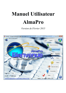 Manuel Utilisateur AlmaPro