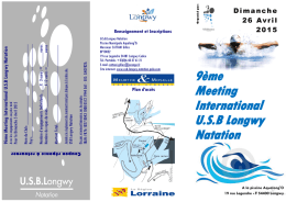 9ème Meeting International U.S.B Longwy Natation