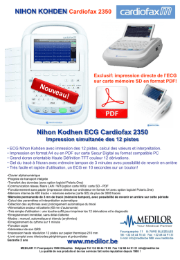 NOUVEAU ECG Cardiofax 2350 impression 12 pistes sur