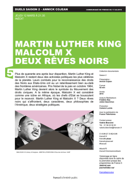 DUELS MARTIN LUTHER KING MALCOLM X