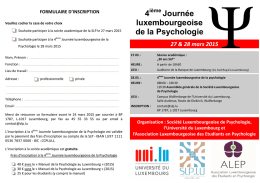 Flyer Journée de la Psychologie 2015