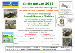 Sorties Amphibiens sur la MOULAINE - 14 mars 2015