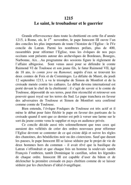 Texte de la conférence du Père Georges Passerat, le 2 mars à la
