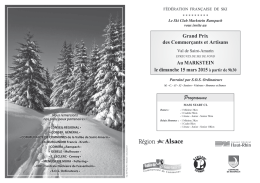 Programme - Ski Club Markstein