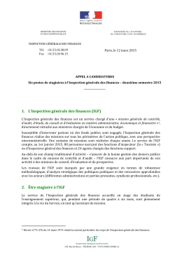 Document pdf - Inspection Générale des Finances