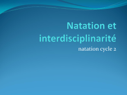 Natation et interdisciplinarité