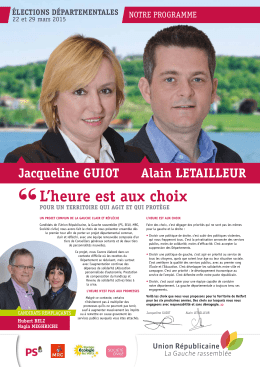 Télécharger le programme de Jacqueline Guiot et Alain Letailleur