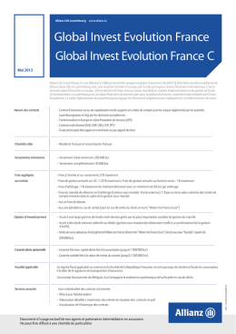 Global Invest Evolution France par Allianz
