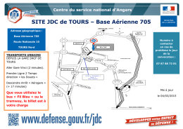 SITE JDC de TOURS – Base Aérienne 705