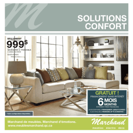 SOLUTIONS CONFORT - Meubles Marchand