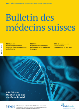 Bulletin des médecins suisses 13/2015