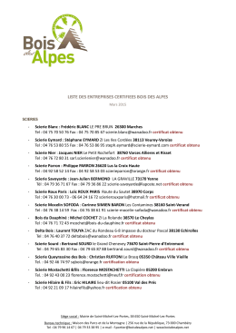 Version PDF. - Bois des Alpes