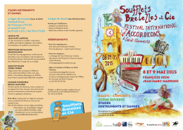 Programme du festival de l`accordéon Saint t Chamas