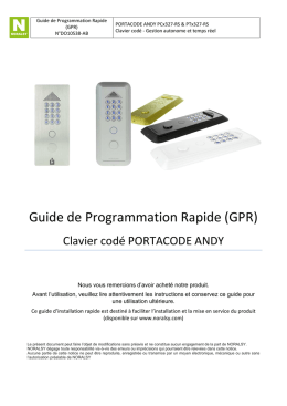 Guide de Programmation Rapide (GPR)