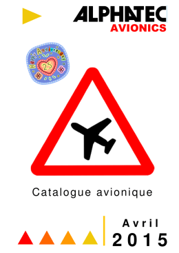 Catalogue avionique Avril