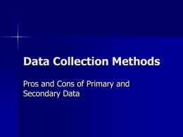 data collection methods 
