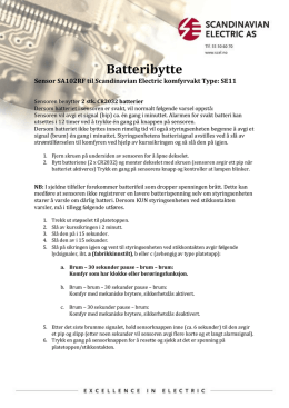 Batteribytte_SE11 - Scandinavian Electric as