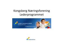 Ledersamling motivasjon - Kongsberg Næringsforening
